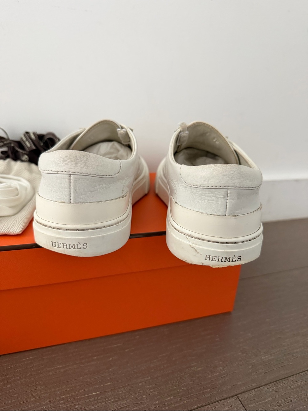 Hermes Deep Sneakers White EU 38 - Picture 7 of 12